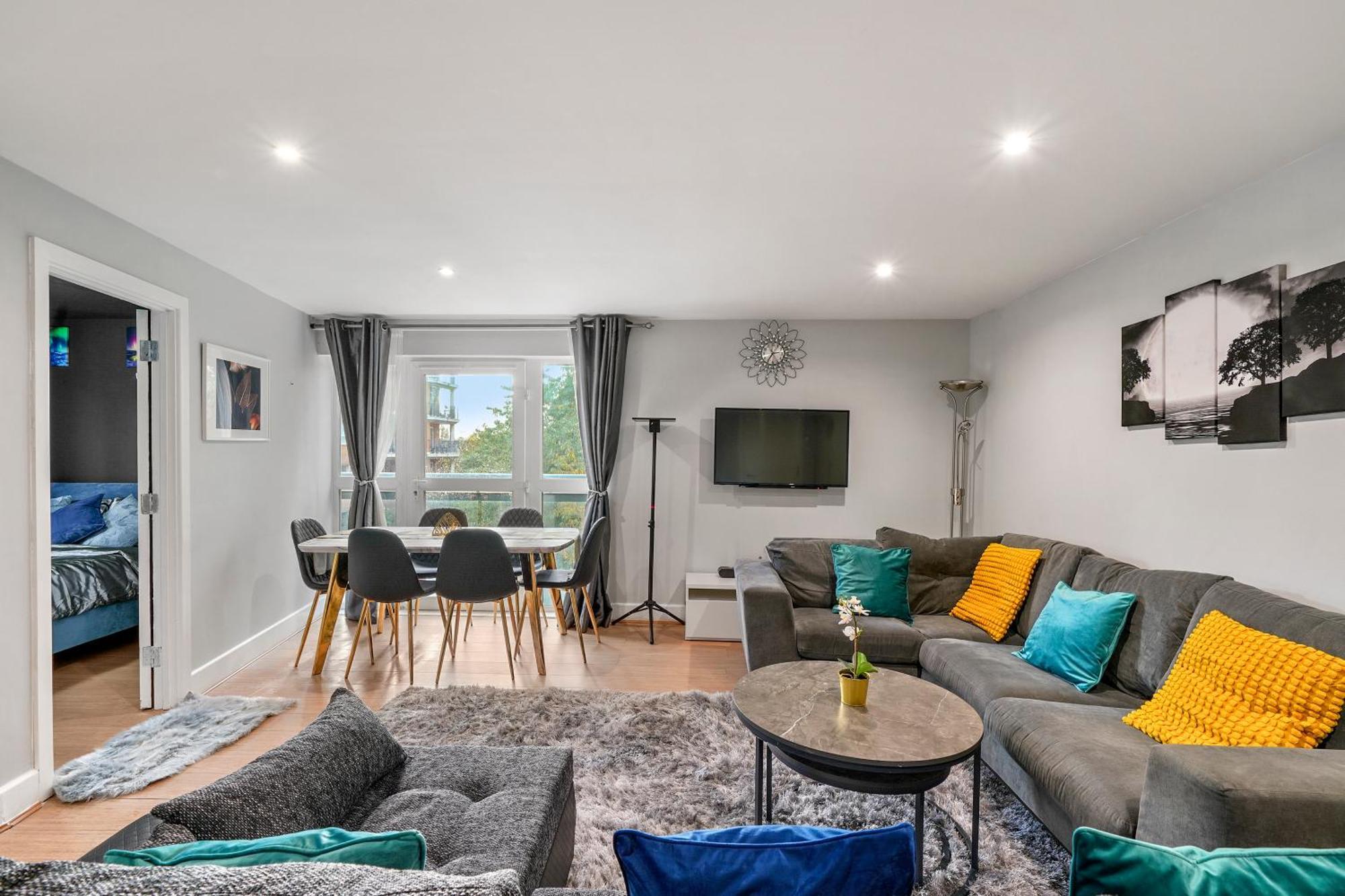לונדון Elegant 3Br 2Bath Flat In Canary Wharf - O2 -Excel מראה חיצוני תמונה