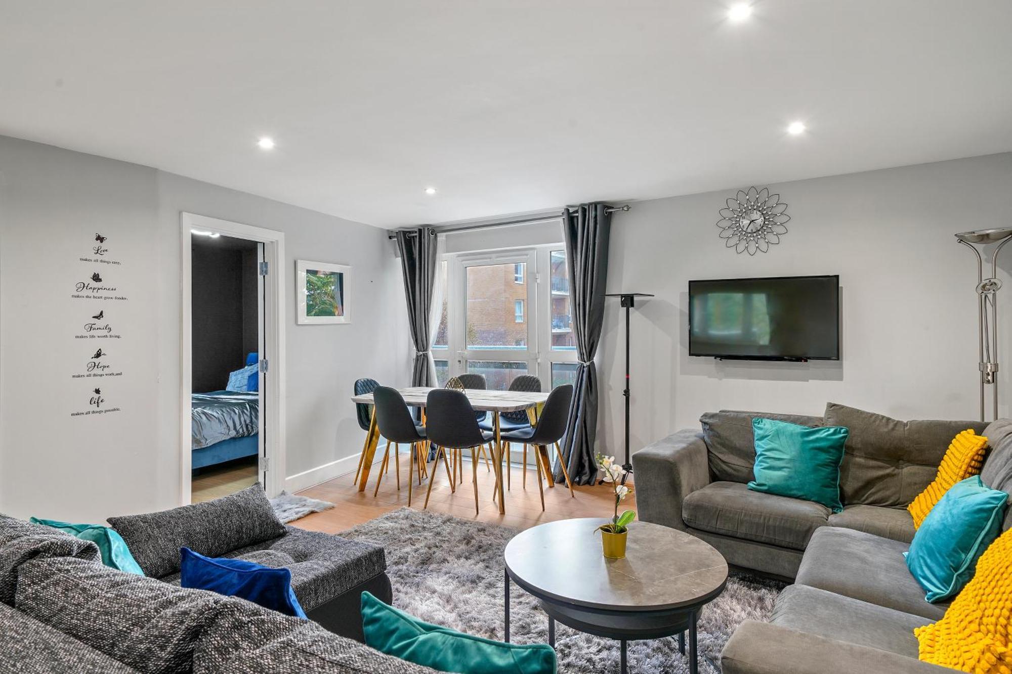 לונדון Elegant 3Br 2Bath Flat In Canary Wharf - O2 -Excel מראה חיצוני תמונה